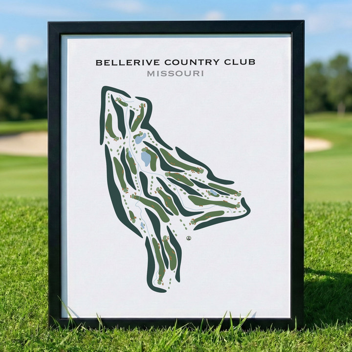Bellerive Country Club, Missouri - Printed Golf Courses