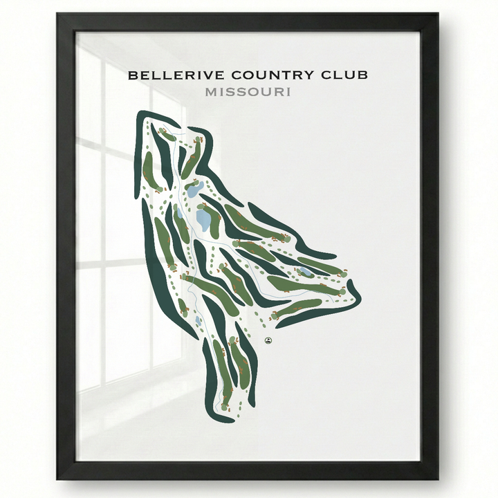 Bellerive Country Club, Missouri - Printed Golf Courses