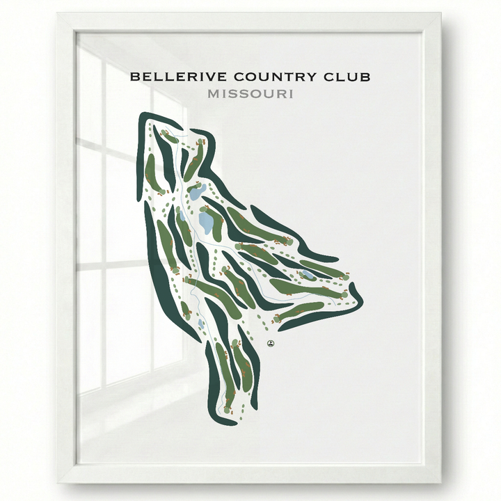 Bellerive Country Club, Missouri - Printed Golf Courses