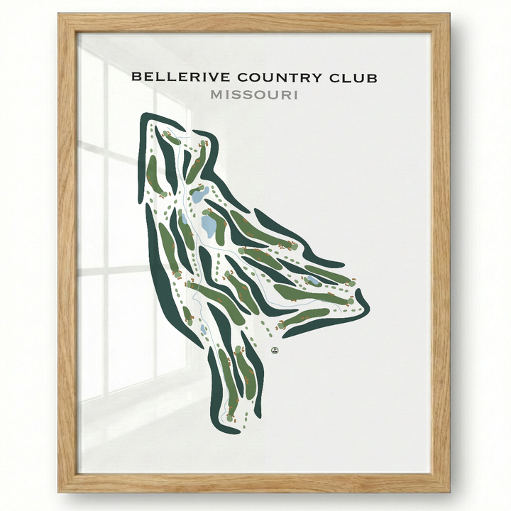 Bellerive Country Club, Missouri - Printed Golf Courses
