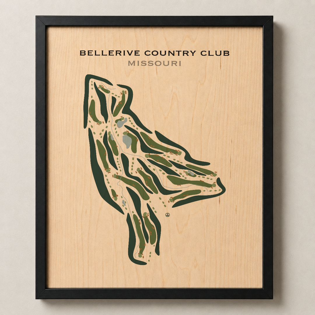 Bellerive Country Club, Missouri - Printed Golf Courses
