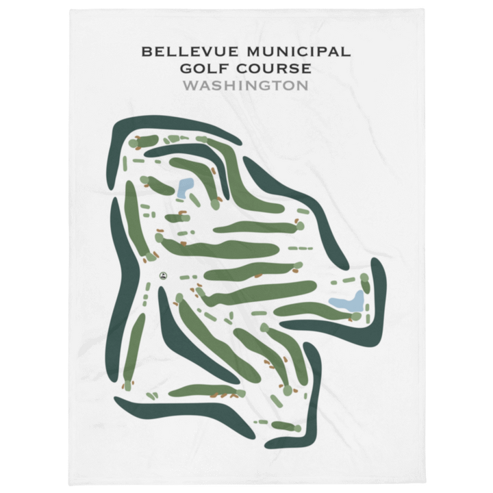 Bellevue Municipal Golf Course, Washington - Printed Golf Course