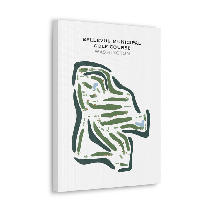 Bellevue Municipal Golf Course, Washington - Printed Golf Course