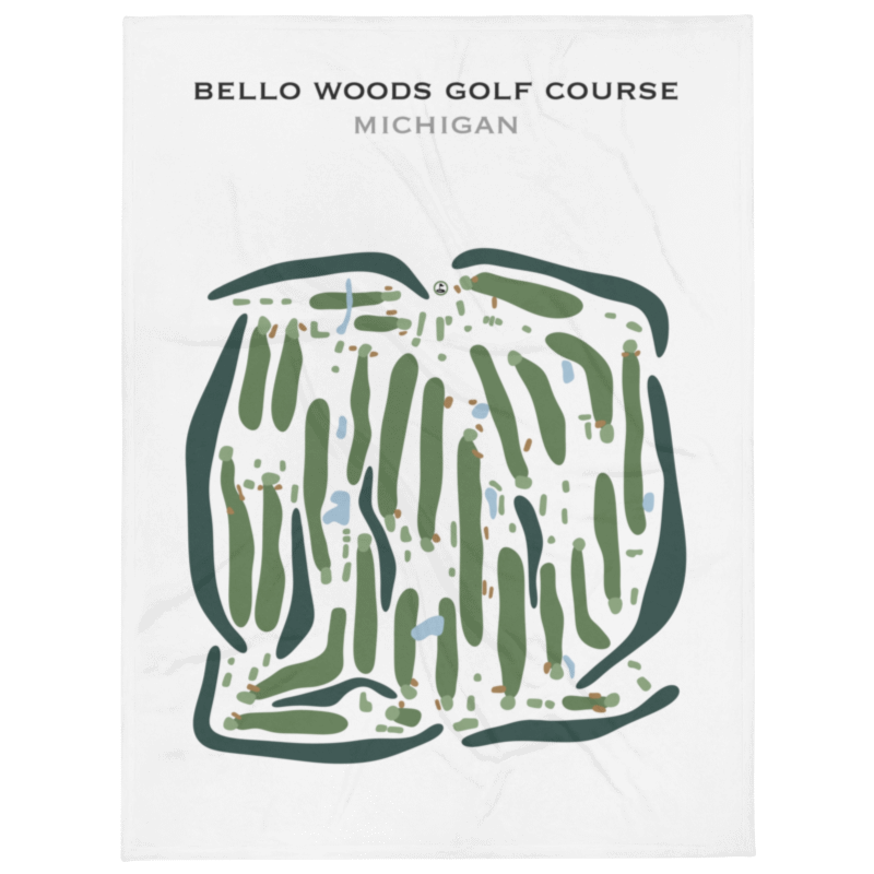 Bello Woods Golf Course, Michigan - Printed Golf Courses