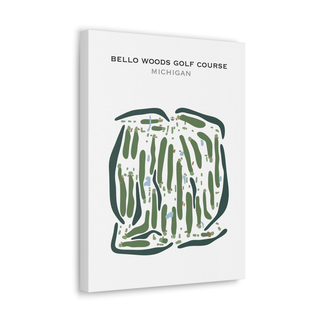 Bello Woods Golf Course, Michigan - Printed Golf Courses