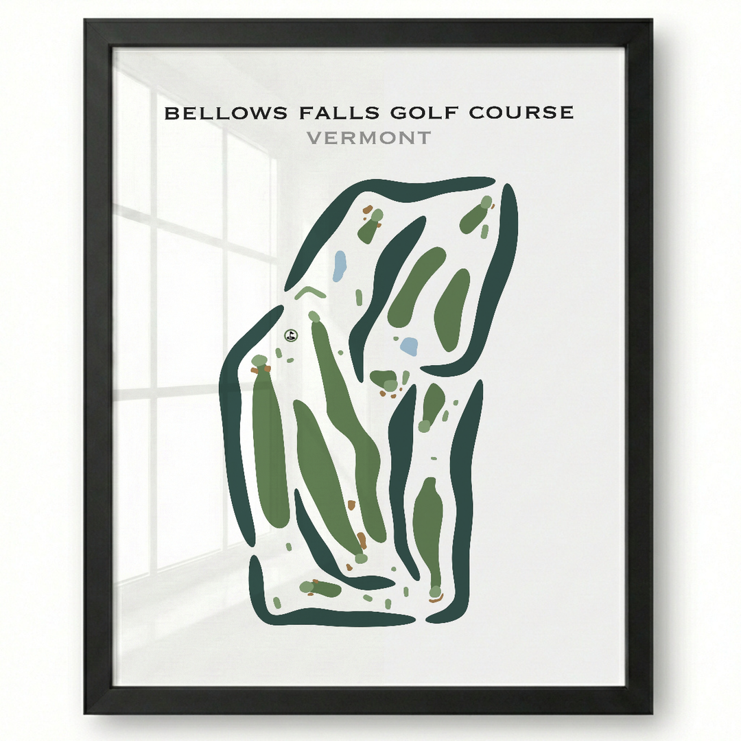 Bellows Falls Golf Course, Vermont - Printed Golf Courses
