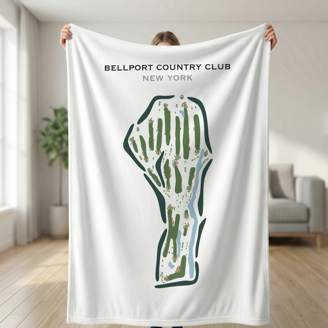 Bellport Country Club, New York - Printed Golf Course