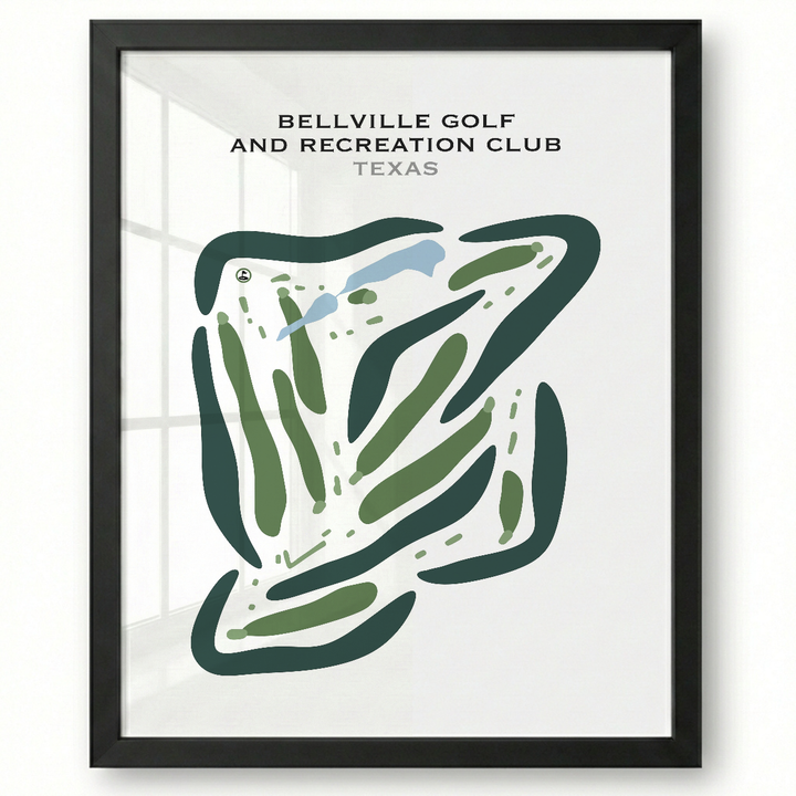 Bellville Golf & Recreation Club, Texas - Printed Golf Courses