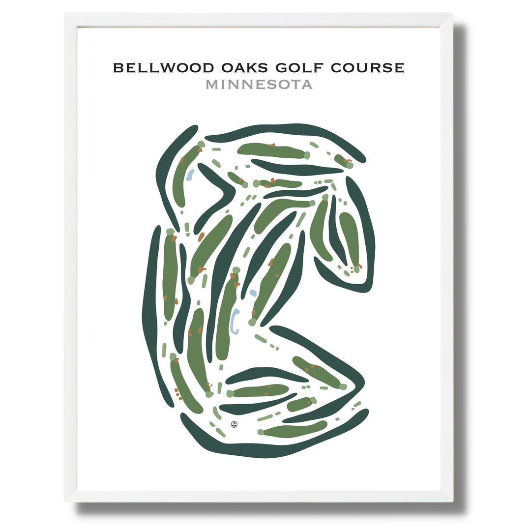 Bellwood Oaks Golf Course, Minnesota - Printed Golf Courses