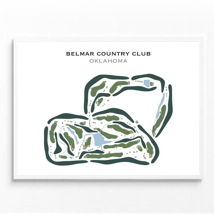 Belmar Country Club, Oklahoma - Printed Golf Courses