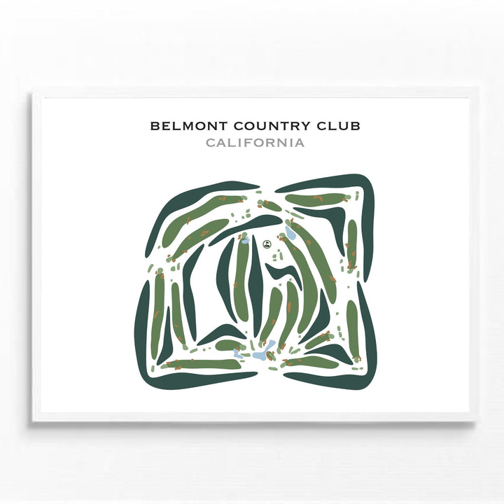 Belmont Country Club, California - Printed Golf Courses