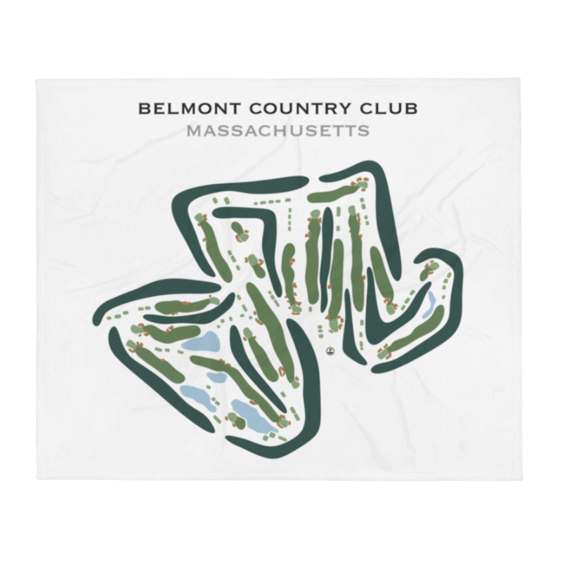 Belmont Country Club, Massachusetts - Printed Golf Course