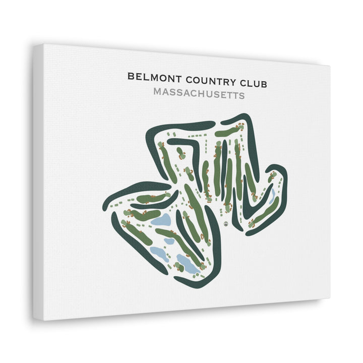 Belmont Country Club, Massachusetts - Printed Golf Course