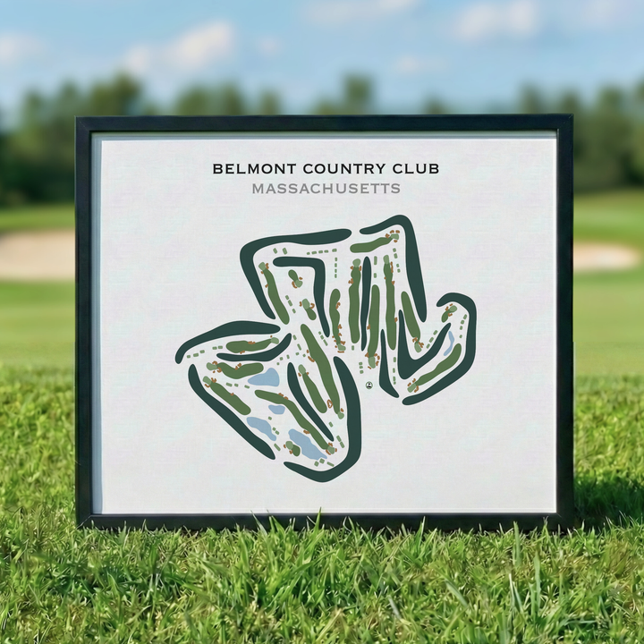 Belmont Country Club, Massachusetts - Printed Golf Course