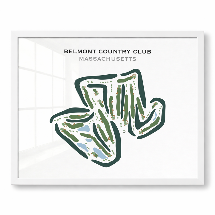 Belmont Country Club, Massachusetts - Printed Golf Course