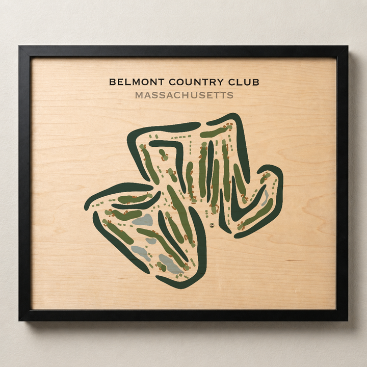 Belmont Country Club, Massachusetts - Printed Golf Course