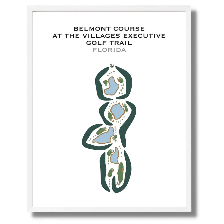Belmont Course at The Villages Executive Golf Trail, Florida - Printed Golf Courses