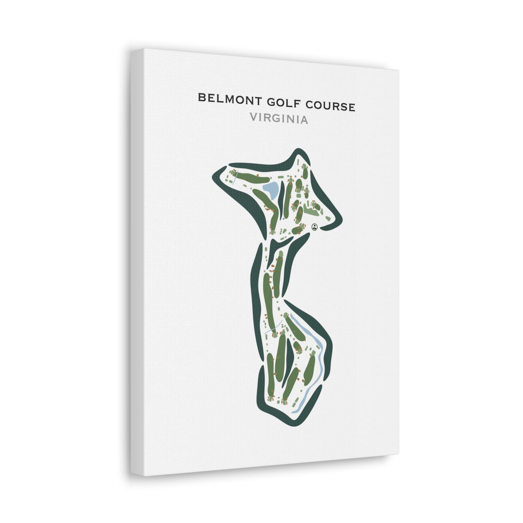 Belmont Golf Course, - Richmond, Virginia - Printed Golf Courses