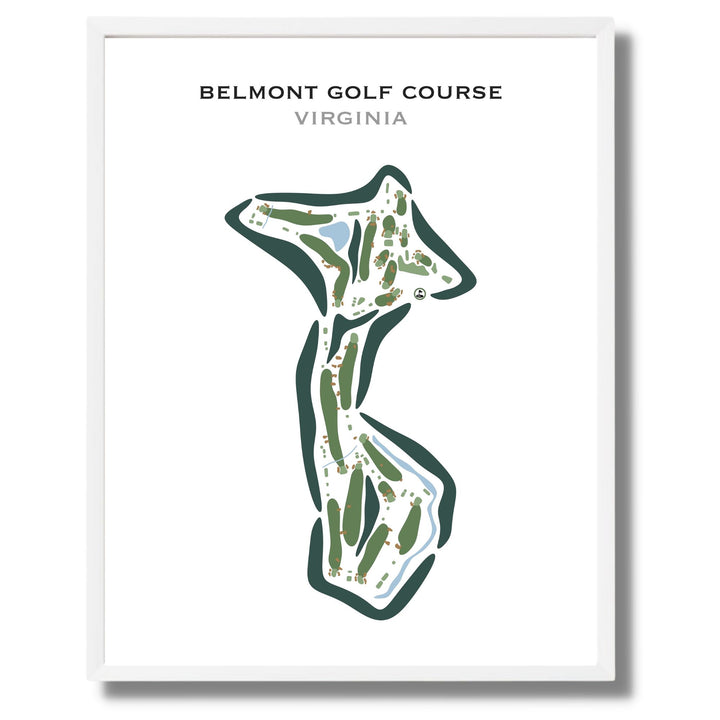 Belmont Golf Course, - Richmond, Virginia - Printed Golf Courses