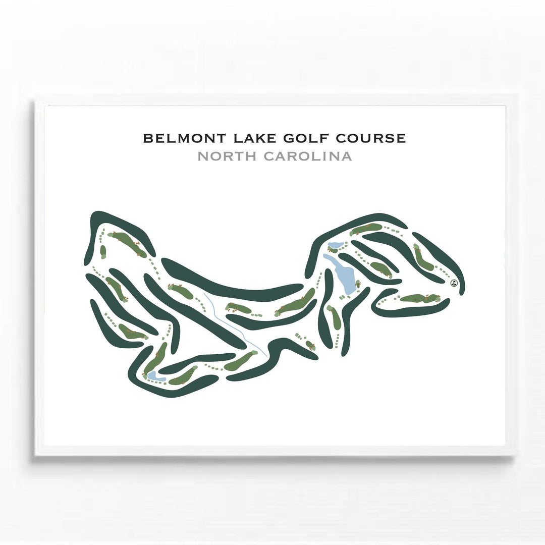 Belmont Lake Golf Course, North Carolina - Printed Golf Courses