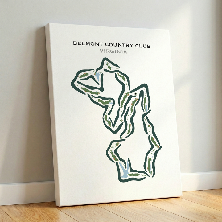 Belmont Country Club, Virginia - Printed Golf Courses