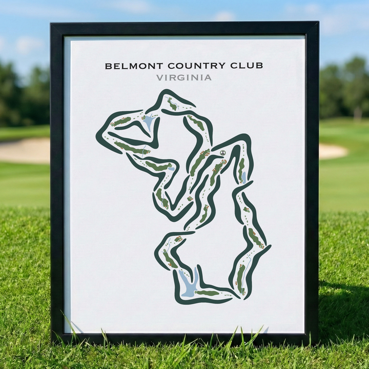 Belmont Country Club, Virginia - Printed Golf Courses