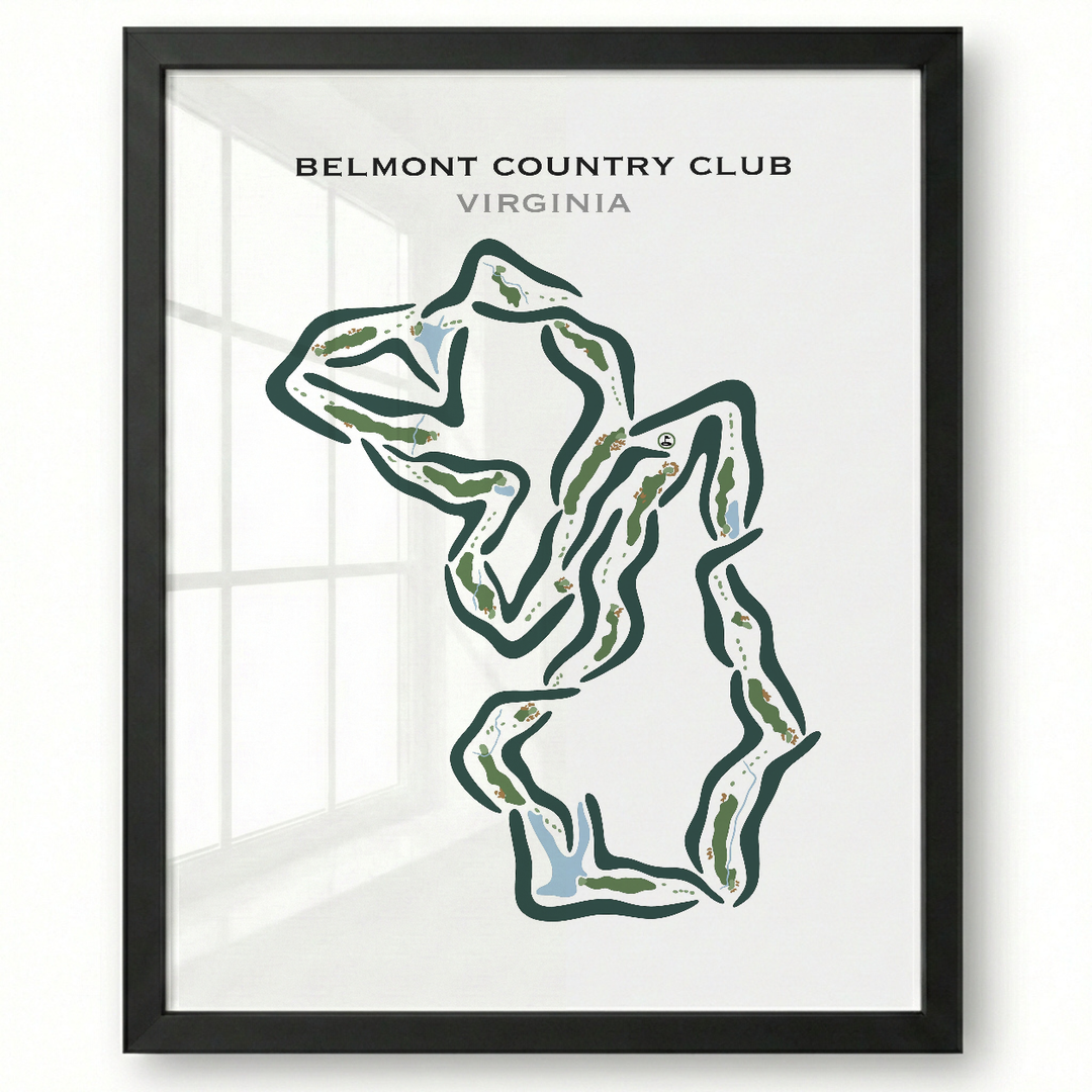 Belmont Country Club, Virginia - Printed Golf Courses