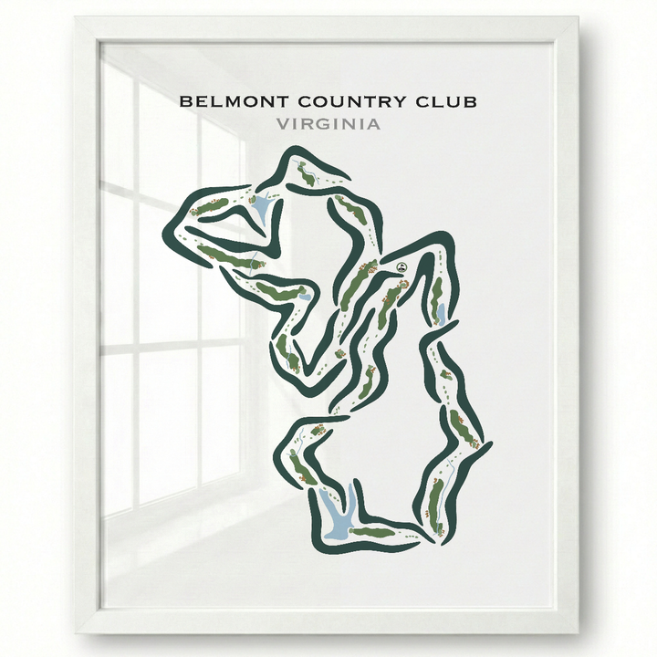Belmont Country Club, Virginia - Printed Golf Courses