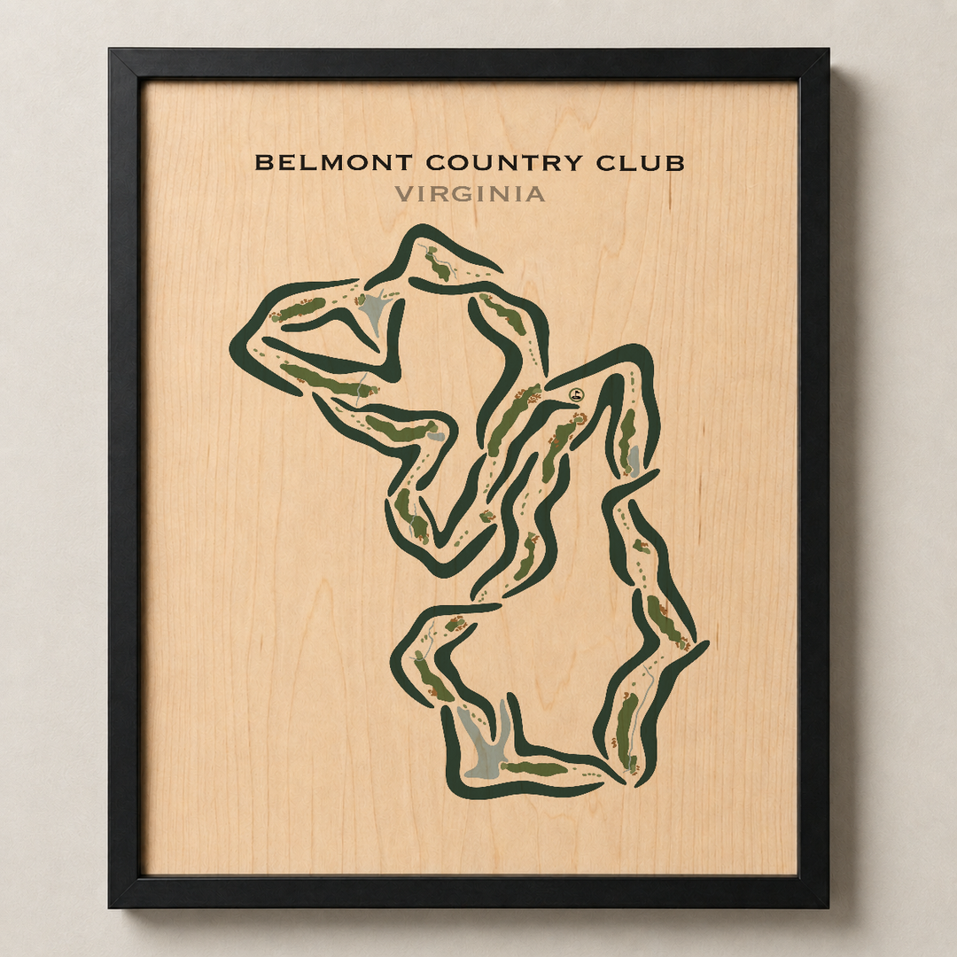 Belmont Country Club, Virginia - Printed Golf Courses