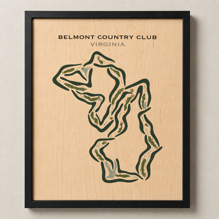 Belmont Country Club, Virginia - Printed Golf Courses
