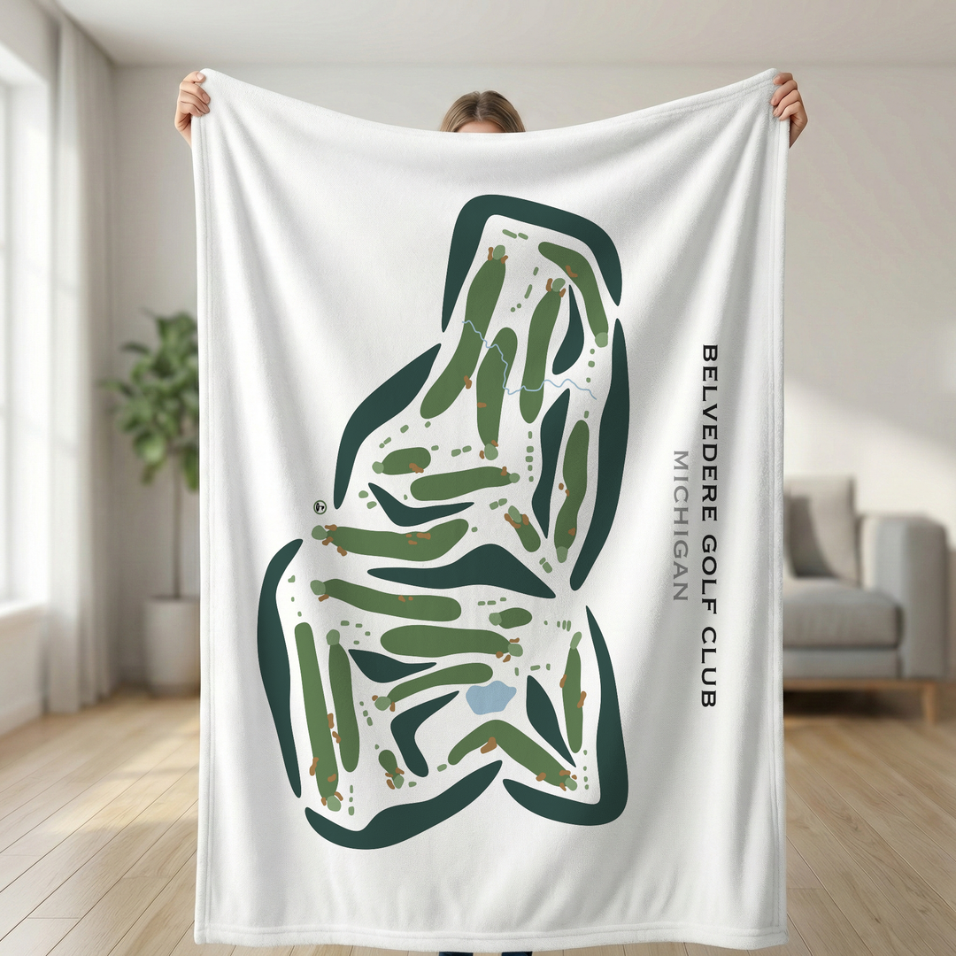 Belvedere Golf Club, Michigan - Printed Golf Course