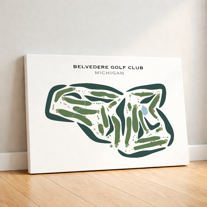 Belvedere Golf Club, Michigan - Printed Golf Course