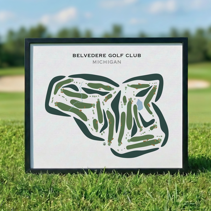 Belvedere Golf Club, Michigan - Printed Golf Course