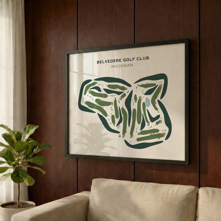 Belvedere Golf Club, Michigan - Printed Golf Course