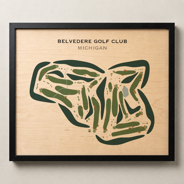Belvedere Golf Club, Michigan - Printed Golf Course