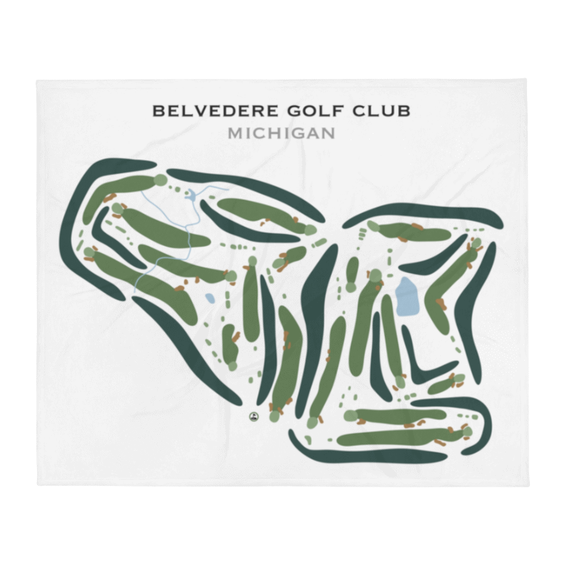 Belvedere Golf Club, Michigan - Printed Golf Course