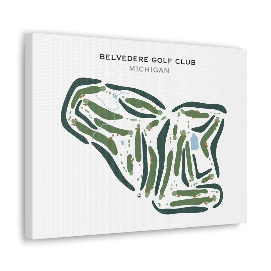 Belvedere Golf Club, Michigan - Printed Golf Course