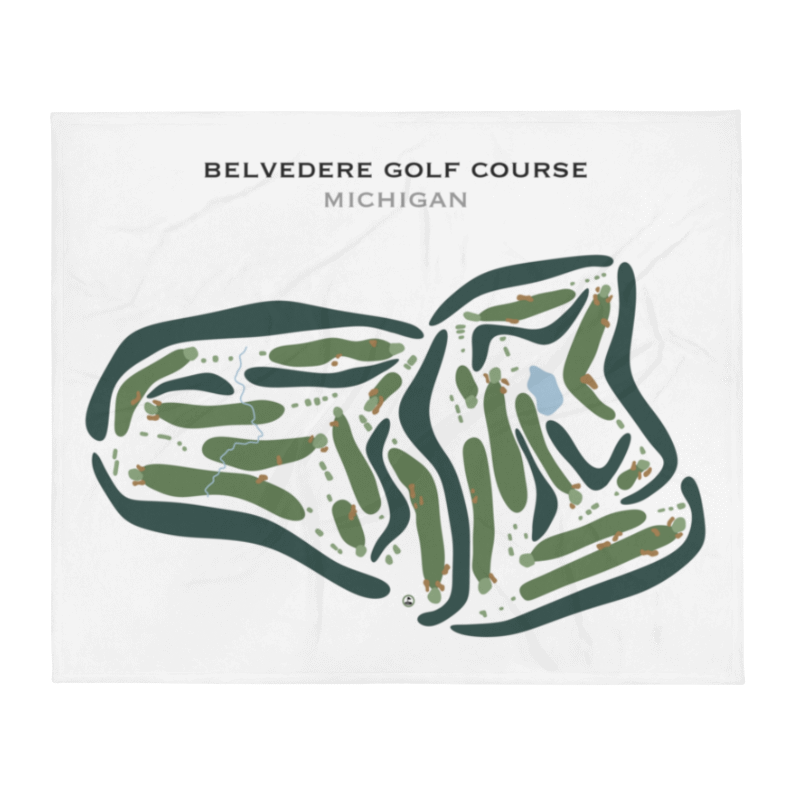 Belvedere Golf Course, Michigan - Printed Golf Courses