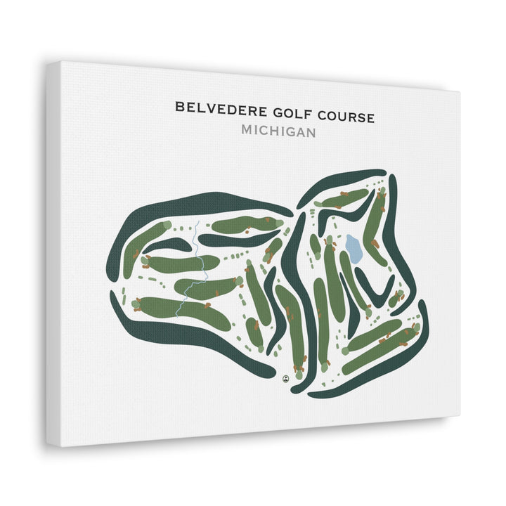 Belvedere Golf Course, Michigan - Printed Golf Courses