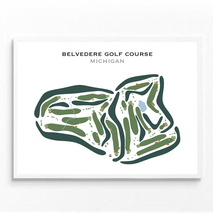 Belvedere Golf Course, Michigan - Printed Golf Courses