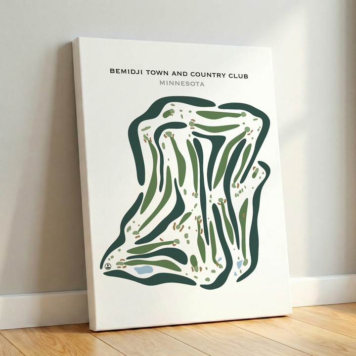 Bemidji Town and Country Club, Minnesota - Printed Golf Courses