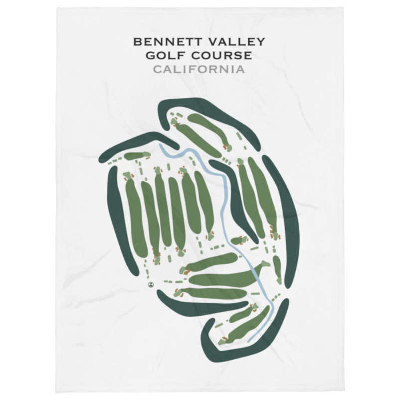 Bennett Valley Golf Course, California - Printed Golf Courses