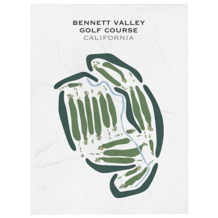 Bennett Valley Golf Course, California - Printed Golf Courses