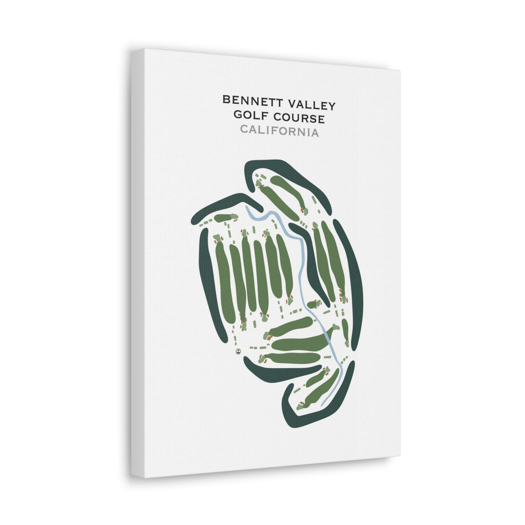 Bennett Valley Golf Course, California - Printed Golf Courses