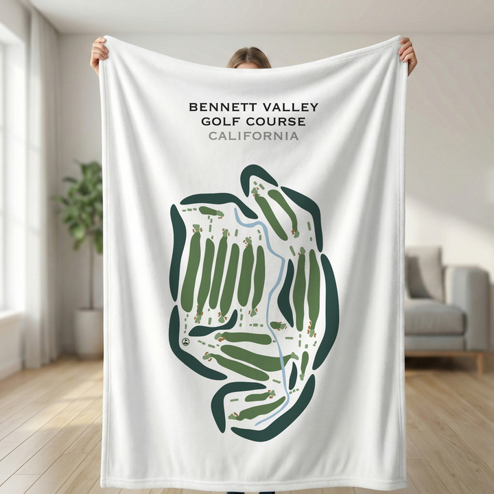 Bennett Valley Golf Course, California - Printed Golf Courses