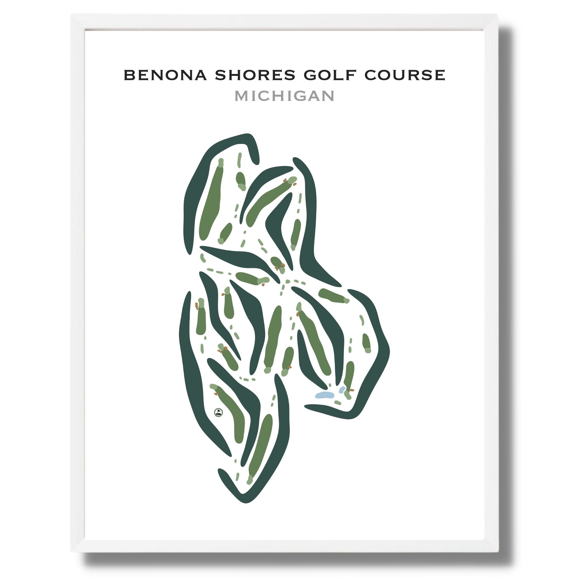 Buy the best printed golf course Benona Shores Golf Course Michigan