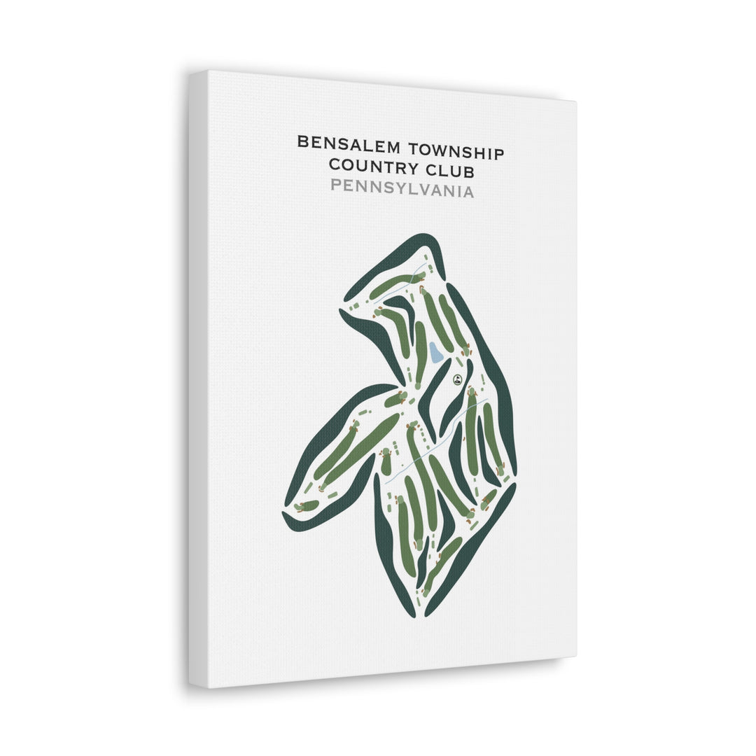 Bensalem Township Country Club, Pennsylvania - Printed Golf Courses