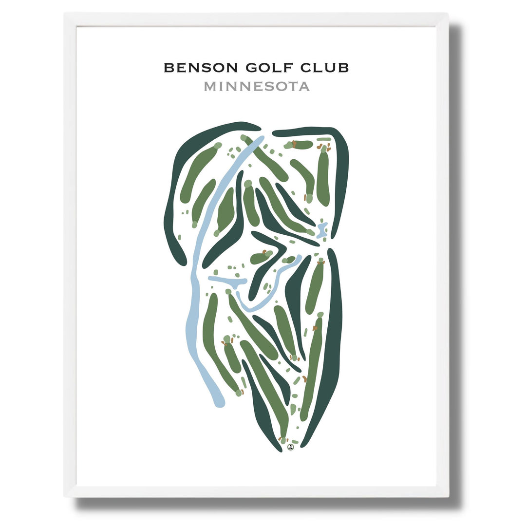 Benson Golf Club, Minnesota - Printed Golf Courses