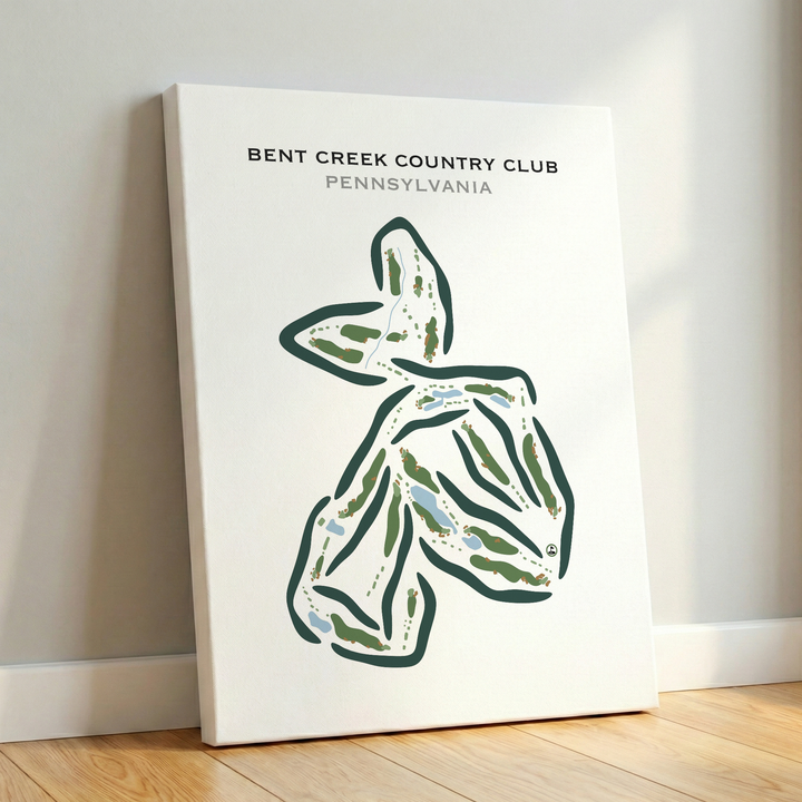 Bent Creek Country Club, Pennsylvania - Printed Golf Courses