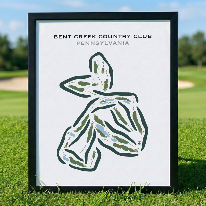 Bent Creek Country Club, Pennsylvania - Printed Golf Courses